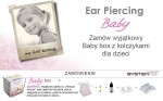 Kolczyki  STUDEX System75 Baby Box Stokrotka srebrna z różą i kryształem górskim 192-05