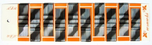 Wsuwki z kulką do włosów 60 mm cieniowane srebrne 100 szt