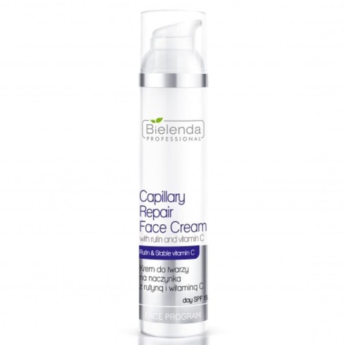 Bielenda Professional S.O.S. Krem do twarzy na naczynka z rutyną i witaminą C SPF 15 100ml
