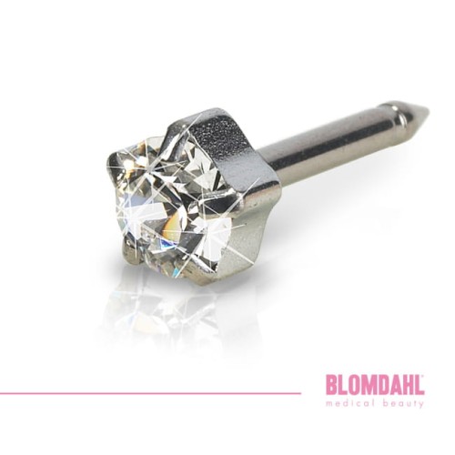 BLOMDAHL kolczyk przekłuciowy Tiffany Crystal Silver 4 mm