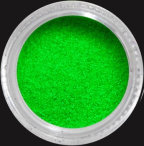 Brokat do paznokci fluorescencyjny limonka 7 ml