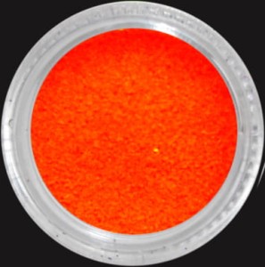 Brokat do paznokci fluorescencyjny pomarańczowy 7 ml