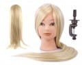 Główka treningowa fryzjerska Mia 60cm - blond