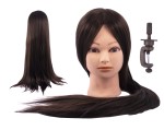 Główka treningowa fryzjerska Lea 60cm - brunetka