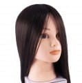 Główka treningowa fryzjerska Lea 60cm - brunetka