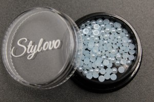 Półperełki blue 3 mm