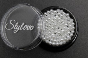 Perełki white 3 mm