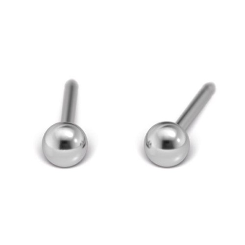 kolczyki studex system75 kulka srebrna 3 mm