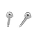 kolczyki studex system75 kulka srebrna 3 mm