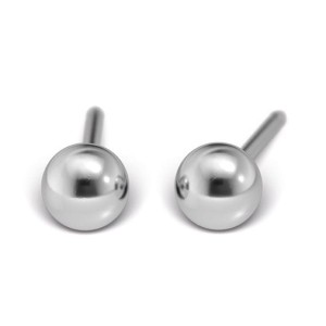 Kolczyki Studex System75 Kulka srebrna 4 mm - 104