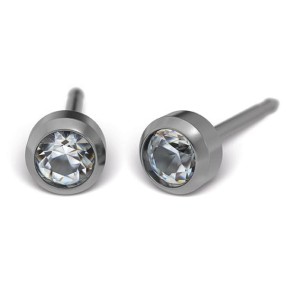 Kolczyki Studex System75 Brylant w oprawie pełnej tytanowej 3 mm - 507