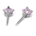 Kolczyki Studex System75 Różowa Cubic Zirconia szlif gwiaździsty 5 mm