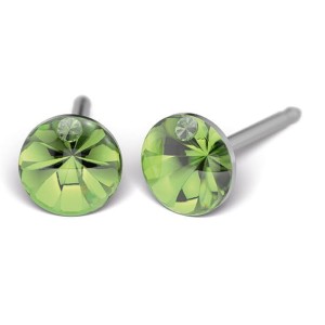 Kolczyki Studex System75 Peridot z kryształem 5 mm 363
