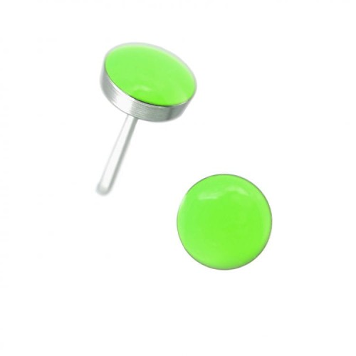 Studex Sensitive Kolczyki Hipoalergiczne Neon Green 5 mm