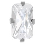 Studex Sensitive Kolczyki hipoalergiczne Cyrkonia w pazurkach srebrnych 5x3 mm