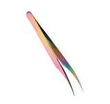 Pęseta do rzęs prosta rainbow PS700-12