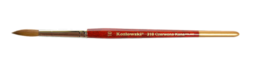 Pędzel do akrylu i zdobień Kozłowski 310 Czerwona Kuna