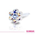 BLOMDAHL kolczyk przekłuciowy Daisy Rainbow/Alexandrite 5 mm