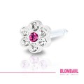 BLOMDAHL kolczyk przekłuciowy Daisy Crystal/Rose 5 mm