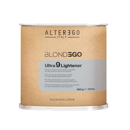 Szary bezpyłowy proszek rozjaśniający BlondEgo Ultra 9 Lightener Powder 500 g
