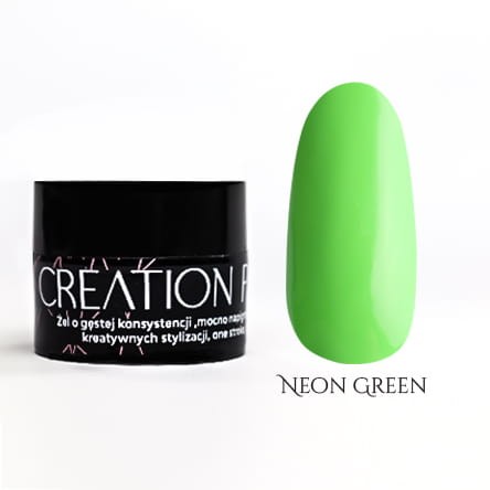 Creation Paint Gel do zdobień Neon Green 02