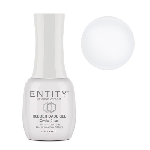 Baza do manicure hybrydowego Entity Rubber Base Gel 15 ml – Crystal Clear