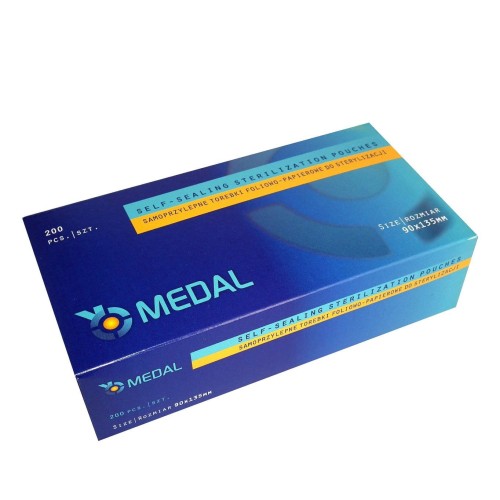 Torebki do sterylizacji 90mm x 230mm 200 sztuk