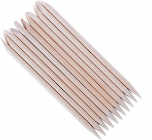Patyczki drewniane jednorazowe do manicure 115 mm 100 szt 