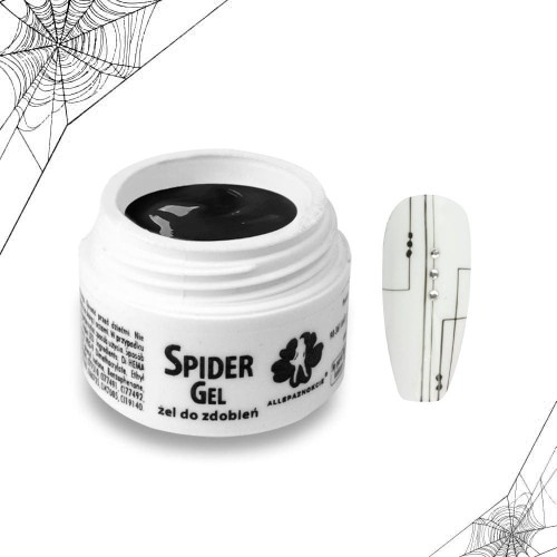 Spider Gel Żel do zdobień czarny 3ml