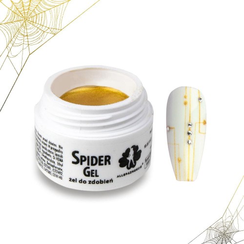 Spider Gel Żel do zdobień złoty 3ml