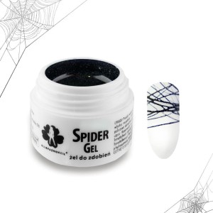 Spider Gel Żel do zdobień czarny metaliczny 3ml 