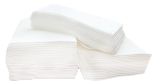Chusteczki kosmetyczne perforowane 20 cm x 13 cm - 100 szt