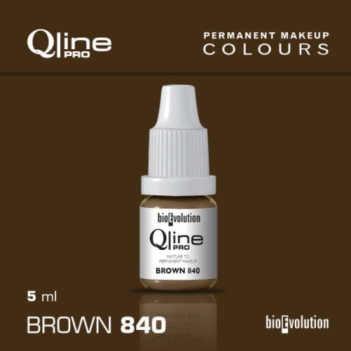 Qline Pro Barwnik do makijażu permanentnego 5 ml Brown 840