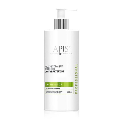 APIS Acne Stop Oczyszczające mleczko antybakteryjne z zieloną herbatą 500 ml