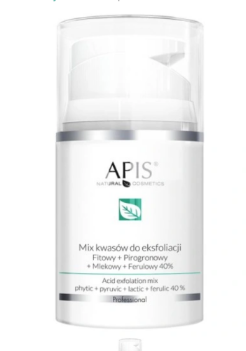 APIS Mix Kwasów 40 % fitowy + pirogonowy + mlekowy + ferulowy 50 ml