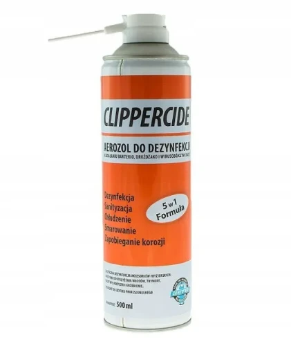 Clippercide Spray do dezynfekcji i konserwacji maszynek fryzjerskich 500 ml