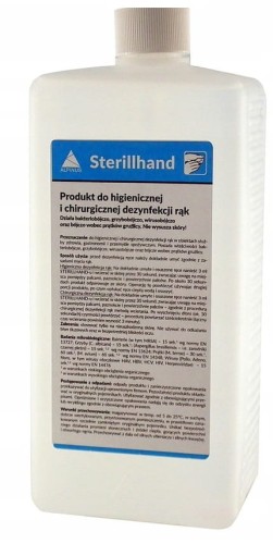 Sterillhand Płyn do higienicznej i chirurgicznej dezynfekcji rąk 1 l