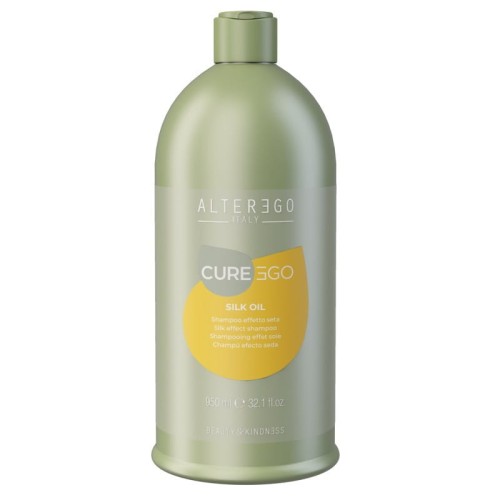 AlterEgo CureEgo Silk Oil Szampon rozświetlający do włosów puszących i niesfornych 950 ml