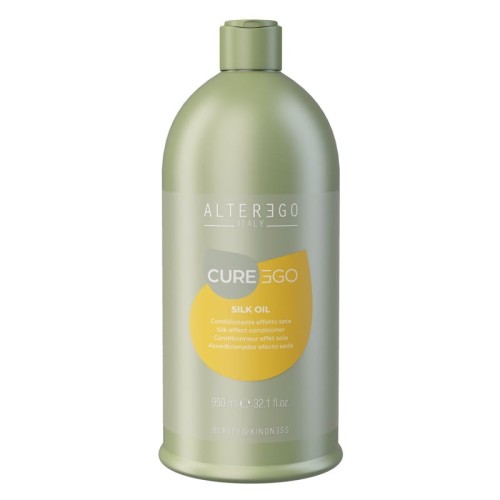 AlterEgo CureEgo Silk Oil Wygładzająca odżywka w kremie do włosów puszących i niesfornych 950 ml