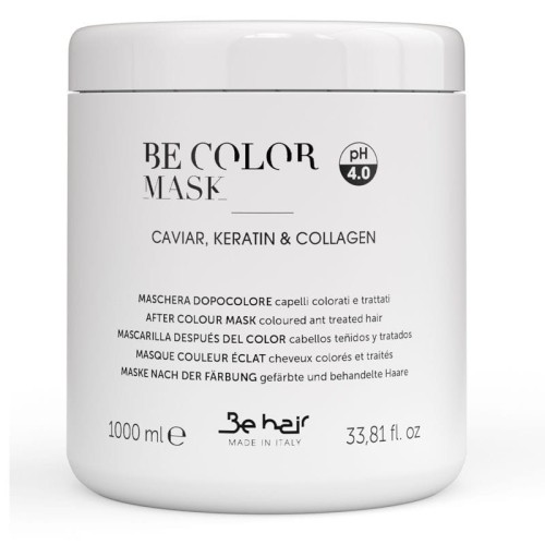 Be Hair Be Color Maska do włosów farbowanych z kawiorem keratyna i kolagenem 1000 ml