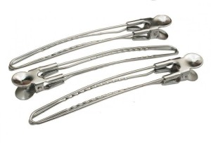 Zestaw klamr fryzjerskich metalowych 12 szt