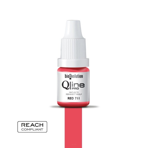 Qline Pro Barwnik do makijażu permanentnego 711 Red 5 ml