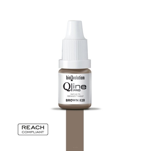 Qline Pro Barwnik do makijażu permanentnego 820 Brown 5 ml