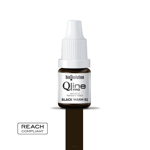 Qline Pro Barwnik do makijażu permanentnego 5 ml Black Warm 02