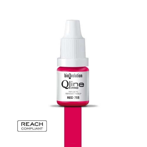 Qline Pro Barwnik do makijażu permanentnego 5 ml Red 755