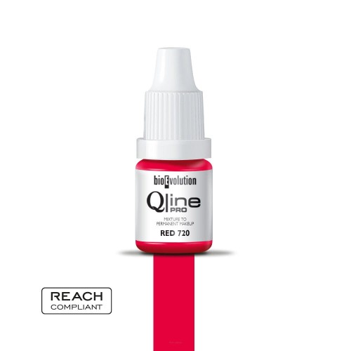Qline Pro Barwnik do makijażu permanentnego 5 ml Red 720