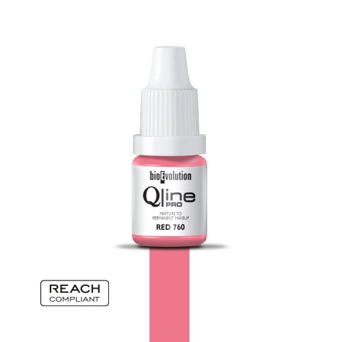 Qline Pro Barwnik do makijażu permanentnego 5 ml Red 760