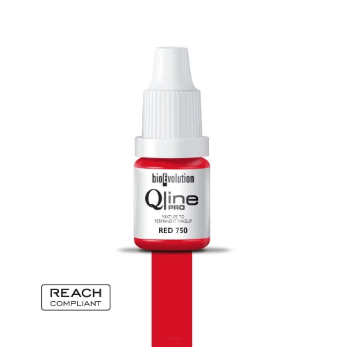 Qline Pro Barwnik do makijażu permanentnego 5 ml Red 750