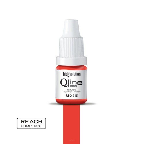 Qline Pro Barwnik do makijażu permanentnego 5 ml Red 715