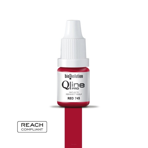 Qline Pro Barwnik do makijażu permanentnego 745 Red 5 ml